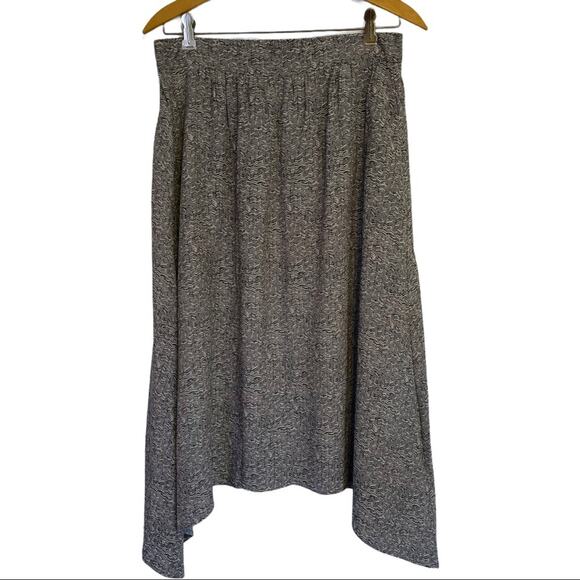 Eileen Fisher Dropped Sides Mid-length Elastic Waist Skirt Small - Picture 1 of 9